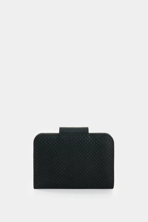 Billetera Hiedra de cuero para mujer grabado
