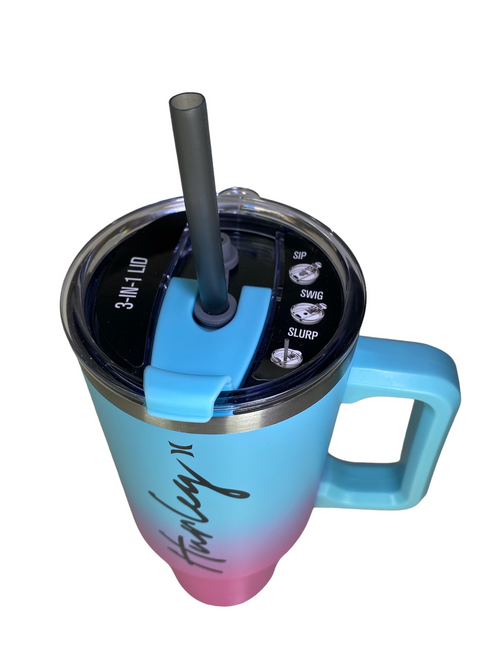TAZA TÉRMICA DE ACERO INOXIDABLE 40 ONZAS ACCESORIOS