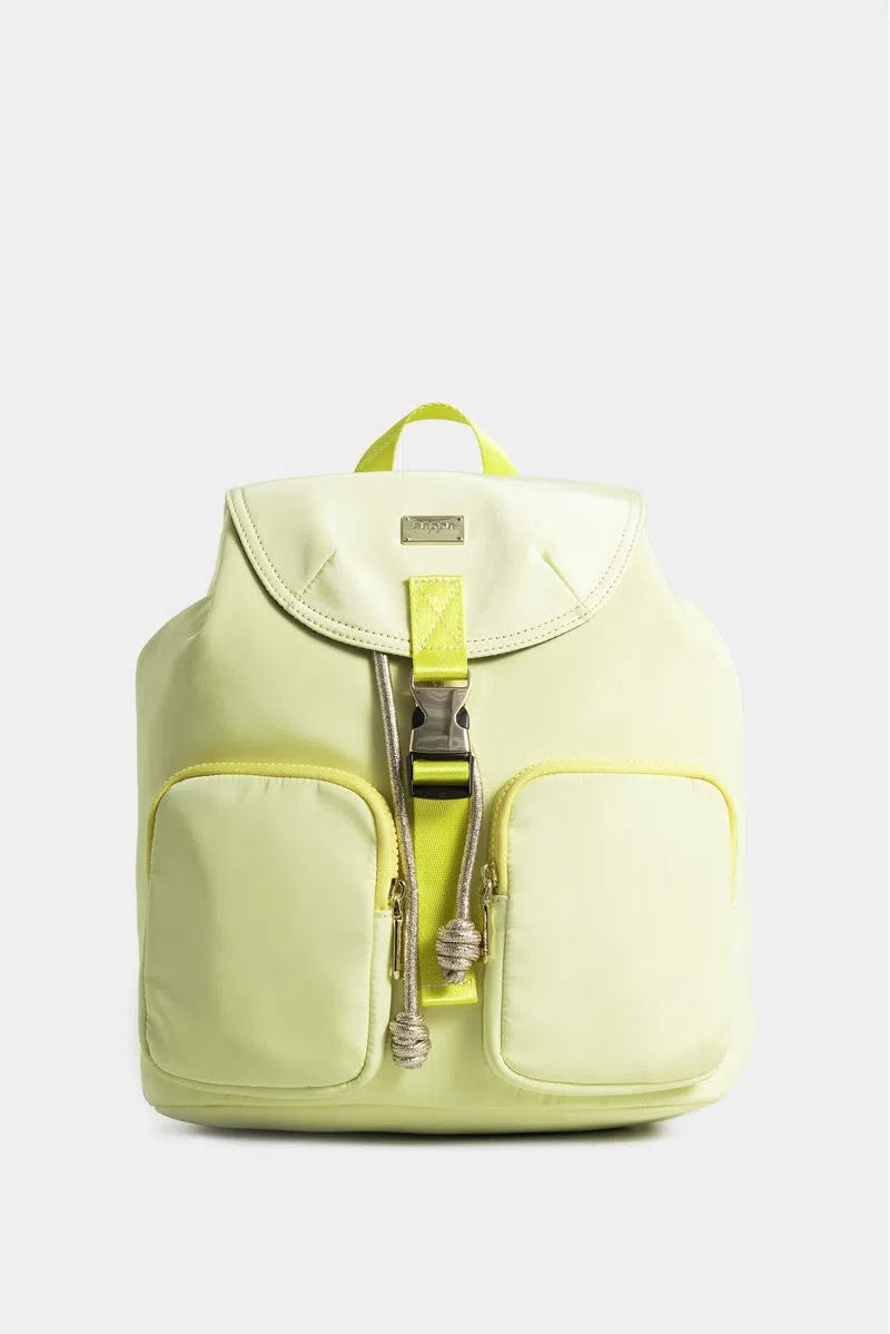 BOLSO TIPO TULA MORRAL PARA MUJER EN LONA CON TAPA Y BOLSILLOS FRONTALES