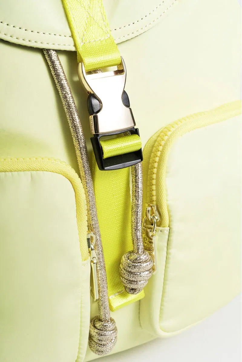 BOLSO TIPO TULA MORRAL PARA MUJER EN LONA CON TAPA Y BOLSILLOS FRONTALES