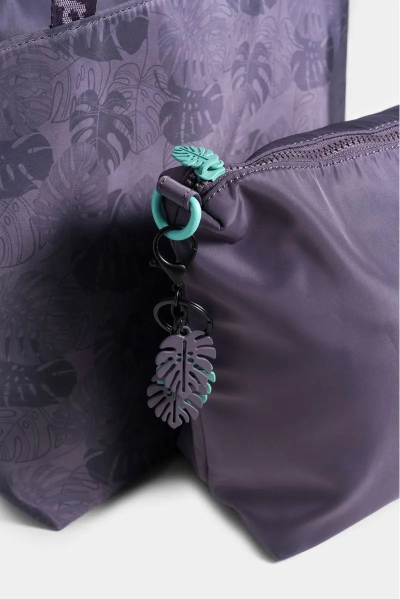 SHOPPING DOBLEFAZ PARA MUJER EN TEXTIL ESTAMPADO CON BOLSA INTERNA