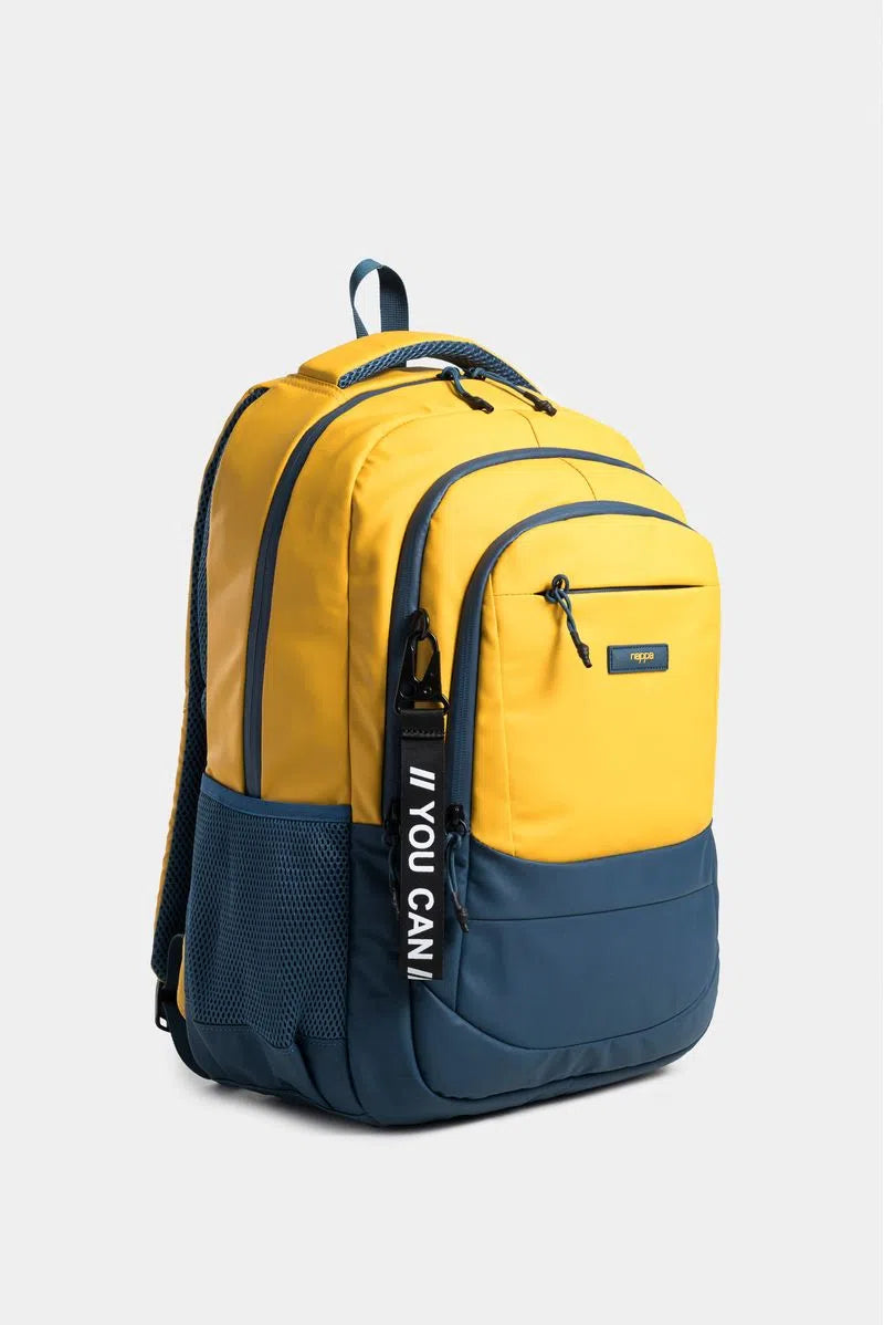 TULA MORRAL HAWKING BLOCK EN LONA CON CIERRES EN CONTRASTE