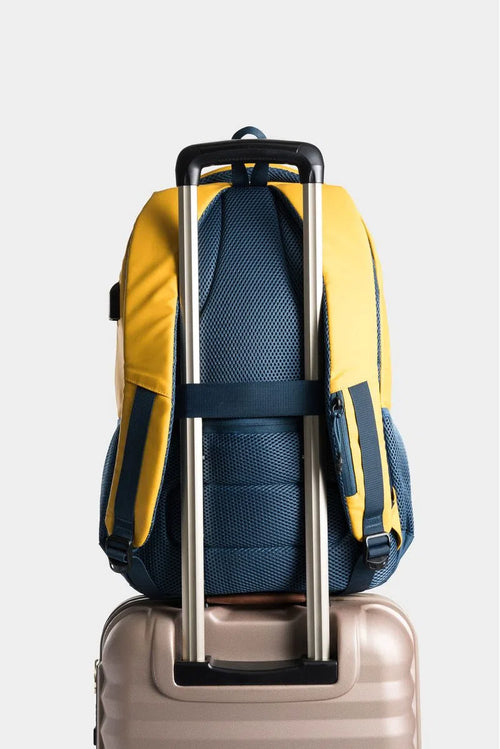 TULA MORRAL HAWKING BLOCK EN LONA CON CIERRES EN CONTRASTE