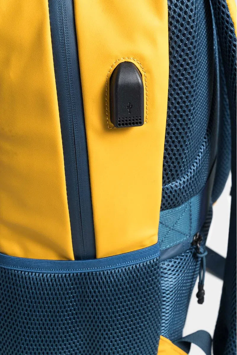 TULA MORRAL HAWKING BLOCK EN LONA CON CIERRES EN CONTRASTE