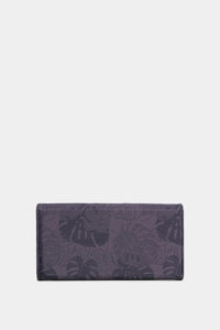 BILLETERA PORTACHEQUERA LAP BOTANICAL EN TEXTIL ESTAMPADO CON TAPA