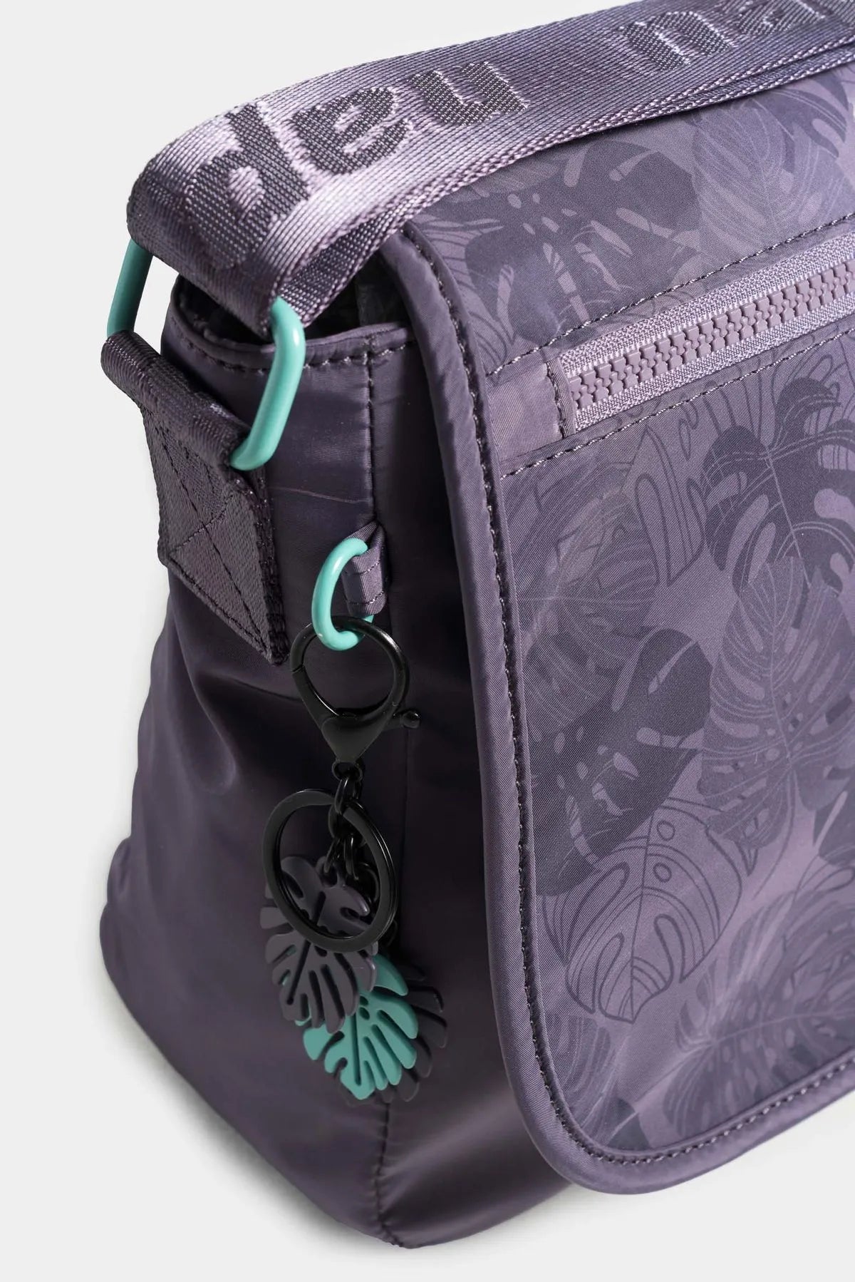 MANOS LIBRE PARA MUJER EN TEXTIL ESTAMPADO JADE BOTANICAL CON TAPA