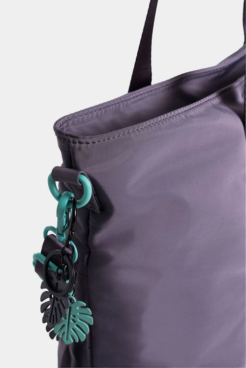 SHOPPING LYRATA BOTANICAL EN TEXTIL ESTAMPADO CON HEBILLAS DECORATIVAS