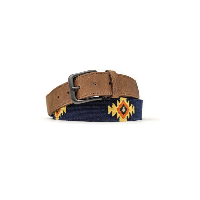 Santiago Yellow Woven Belt