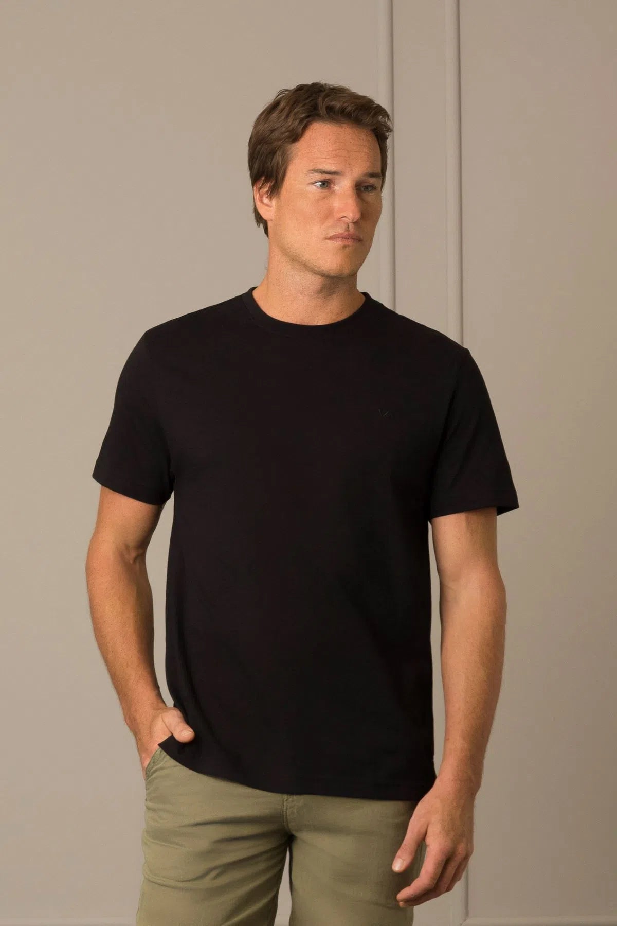 Camiseta peru cuello redondo para hombre  básica jersey