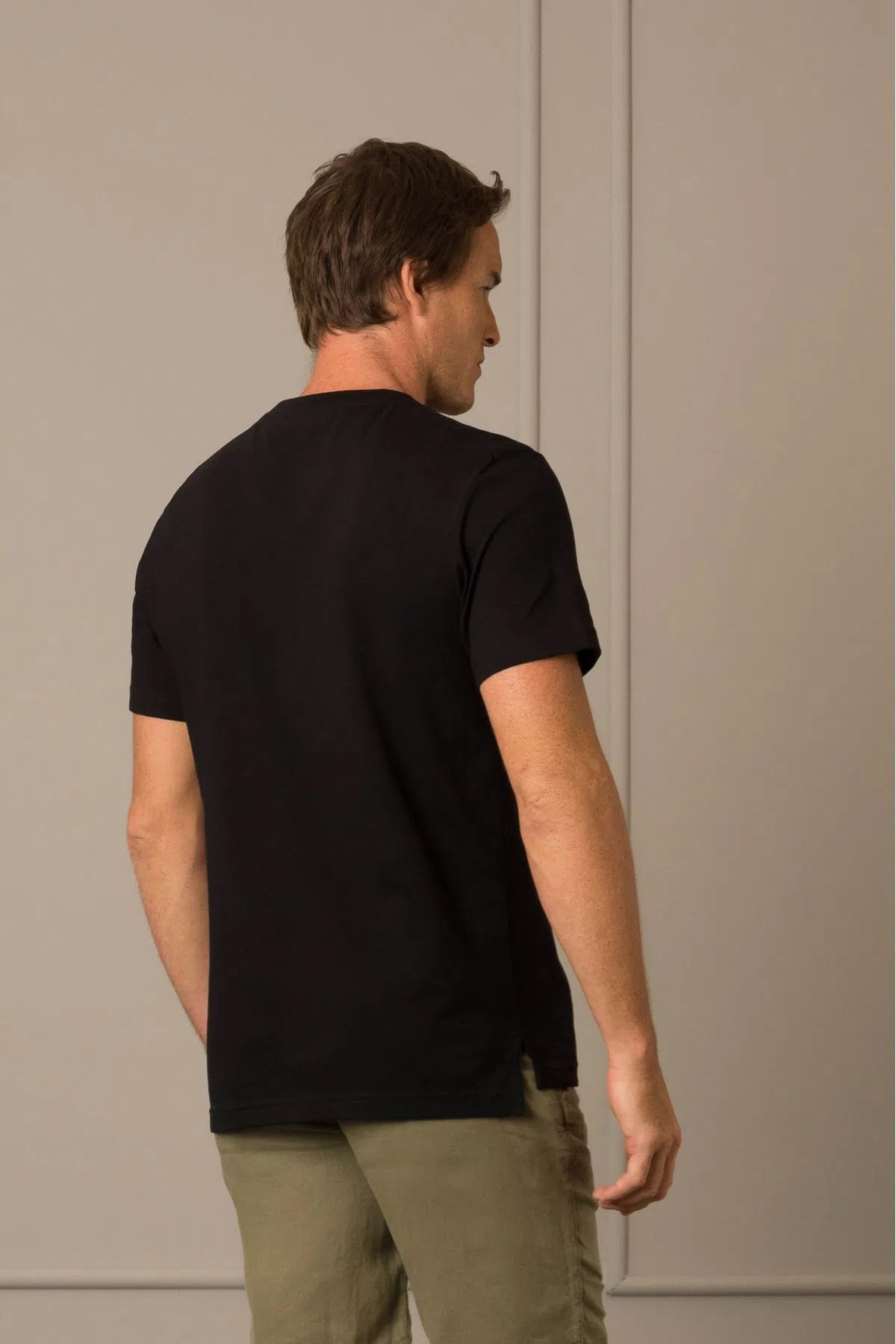 Camiseta peru cuello redondo para hombre  básica jersey