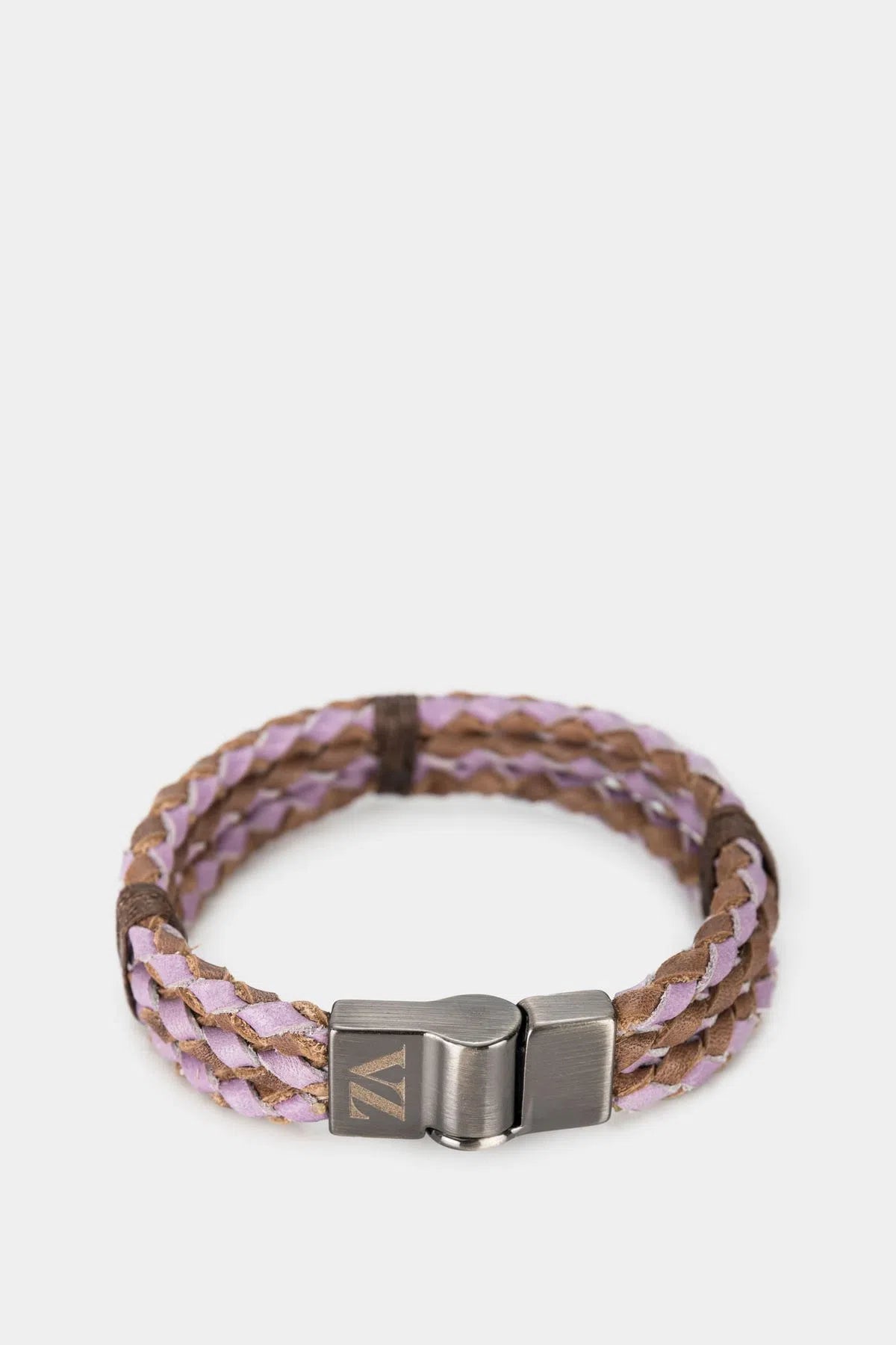 MANILLA PLAIT DE CUERO RENZADO ARTESANAL