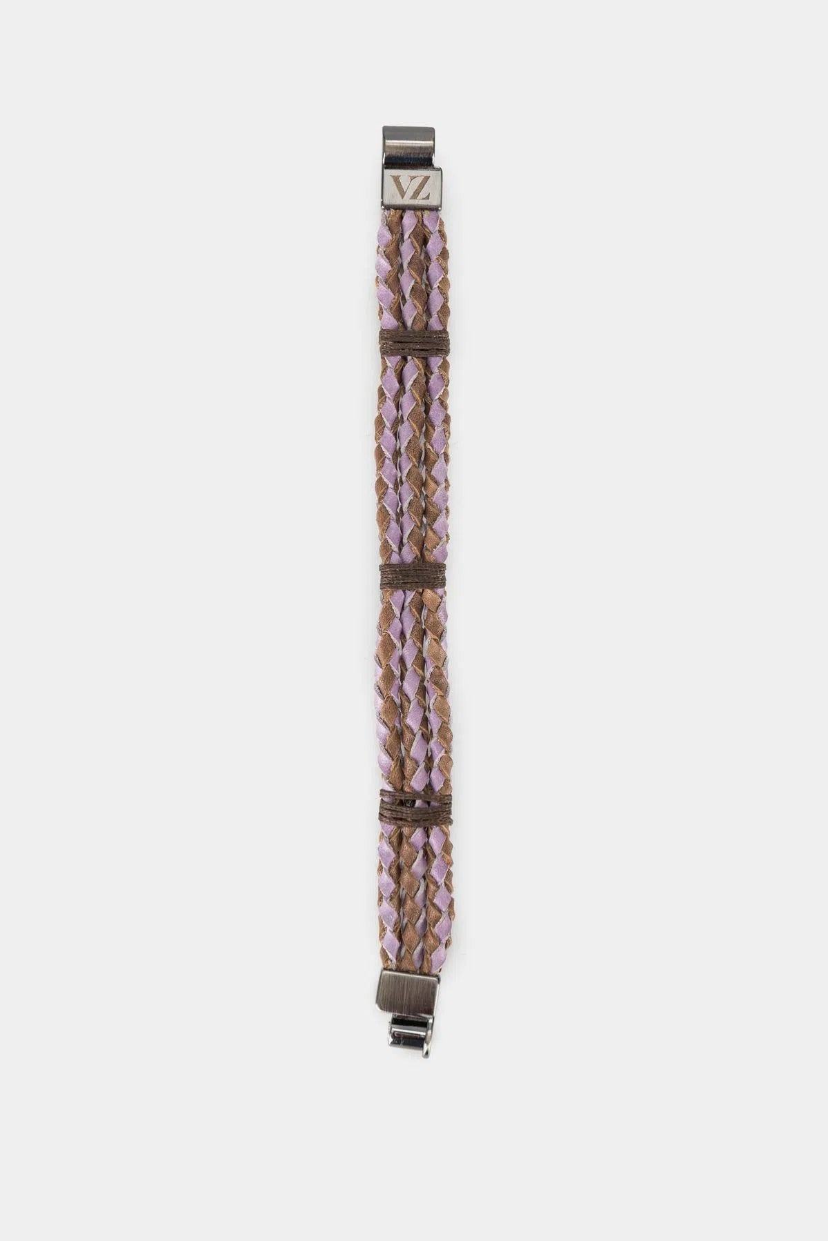MANILLA PLAIT DE CUERO RENZADO ARTESANAL