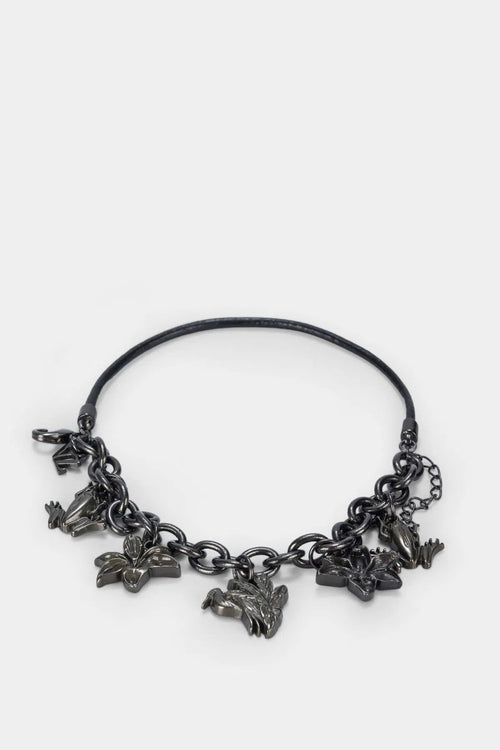 PULSERA VENUS EN CUERO Y METAL PARA MUJER CHARMS