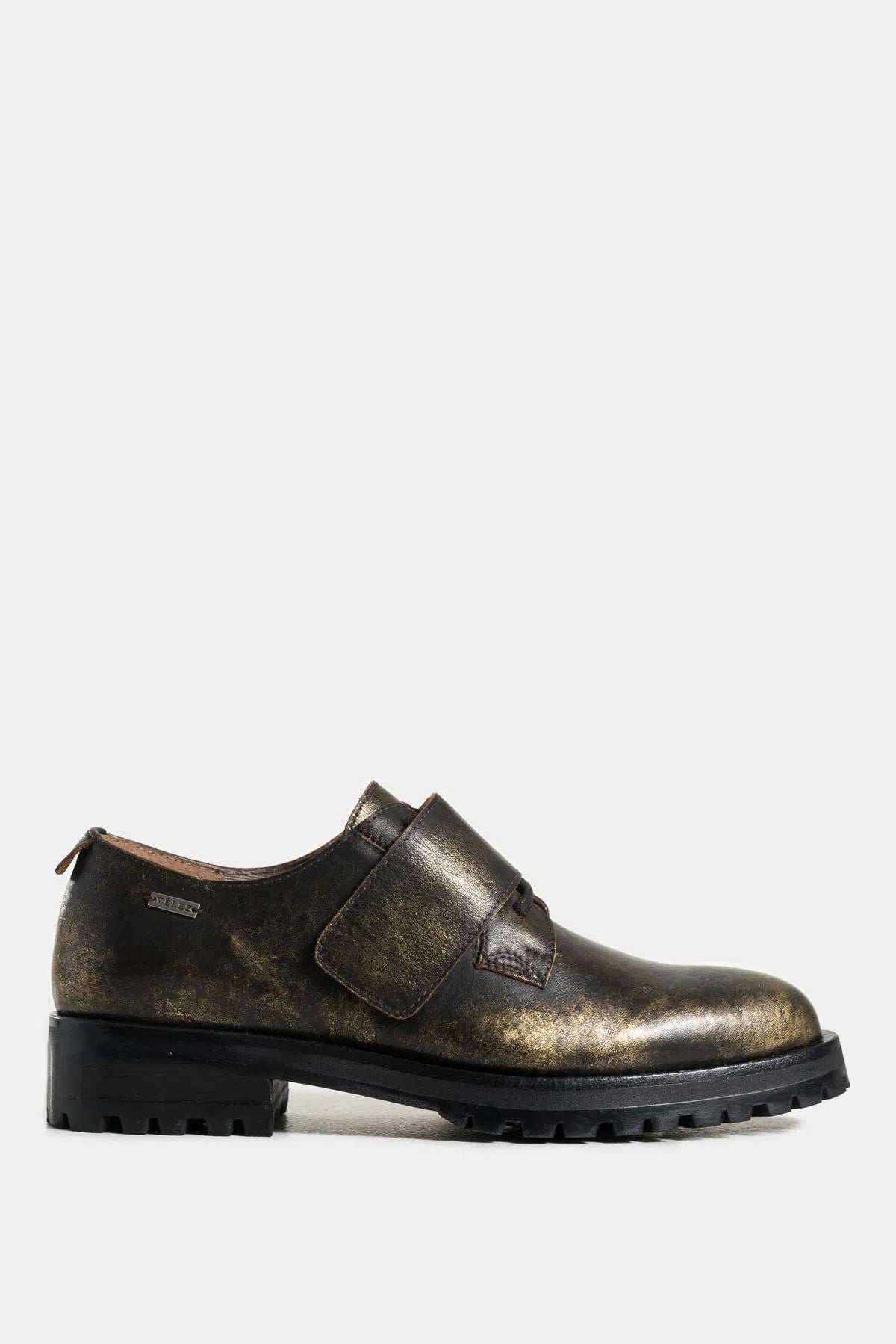 ZAPATOS CORDÓN GOBI DE CUERO FOLIA PARA MUJER CHAPETA CON VELCRO