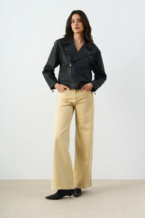 1039235 Chaqueta Biker de cuero para mujer Tessa