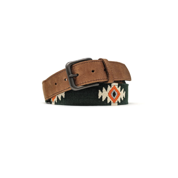 San Pedro Green Woven Belt