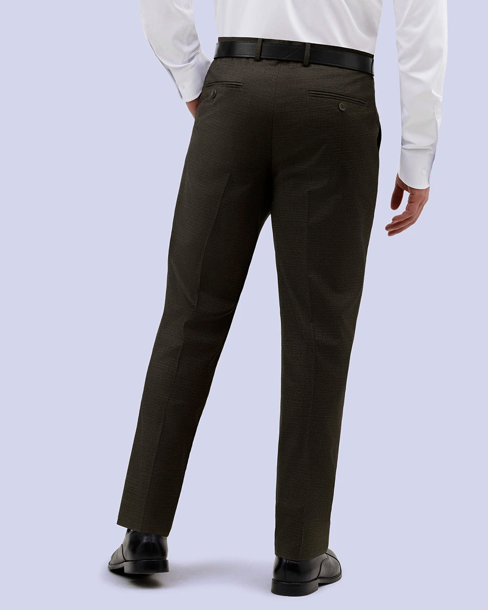 MS-1000405 Pantalón de vestir slim fit modern crosshatch manhattan café