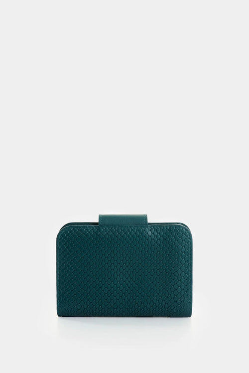 Billetera Hiedra de cuero para mujer grabado