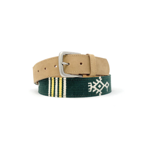Atitlan Green Woven Belt