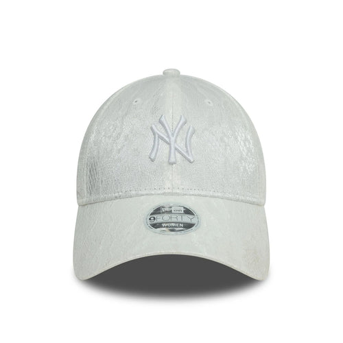Gorra 9FORTY blanca de encaje New York yankees mujer