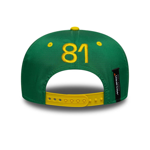 McLaren Racing Oscar Piastri Australia Race Special Green 9SEVENTY Stretch Snap Adjustable Cap