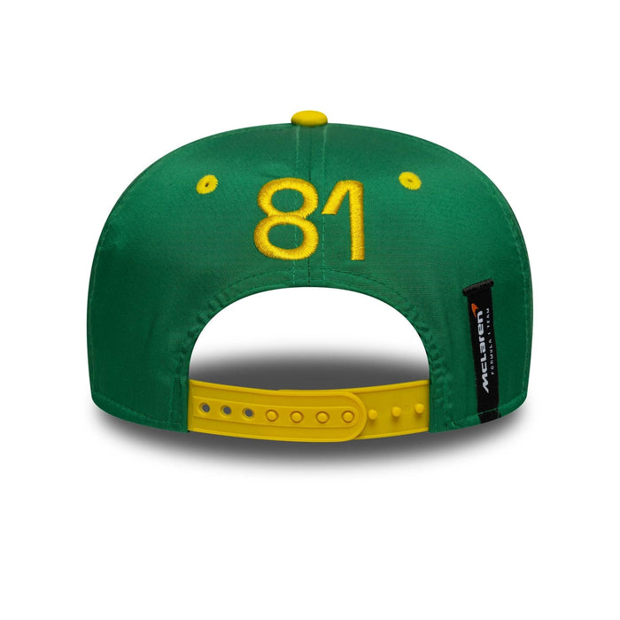 McLaren Racing Oscar Piastri Australia Race Special Green 9SEVENTY Stretch Snap Adjustable Cap