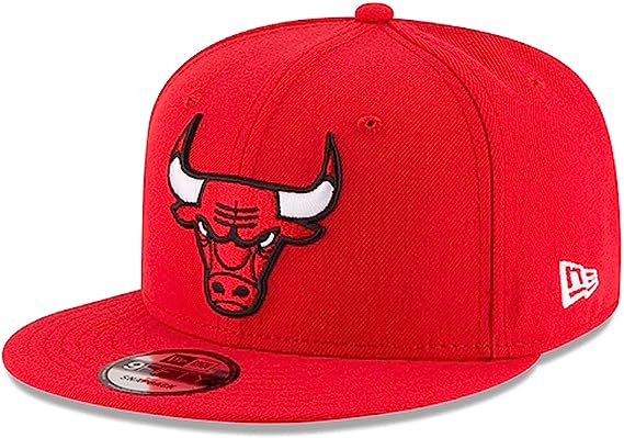 Men's Chicago Bulls New Era Black Black & White Logo 9FIFTY