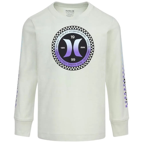 Camiseta blanca con estampado para niño Hurley