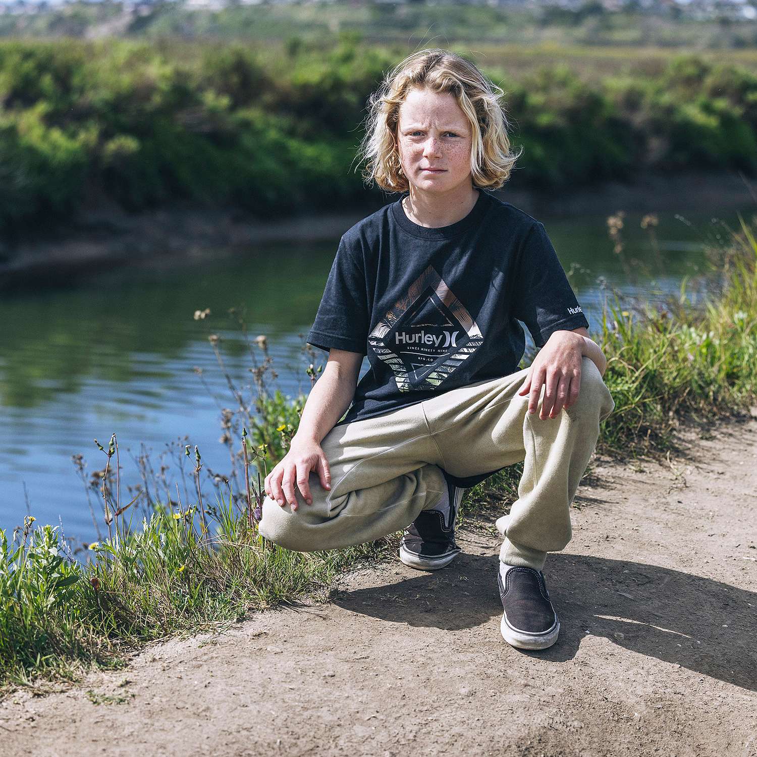 Hurley Camiseta Diamond Palms para niño