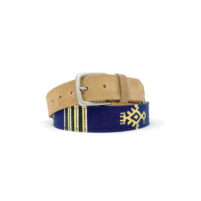 Atitlan Blue Woven Belt