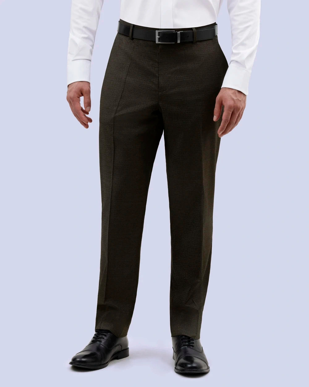 MS-1000405 Pantalón de vestir slim fit modern crosshatch manhattan café