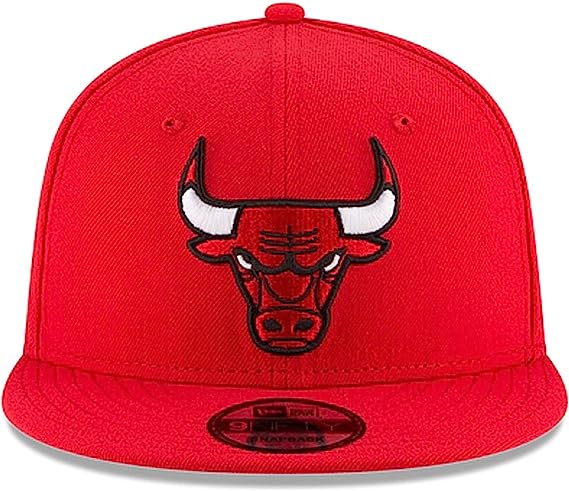 Men's Chicago Bulls New Era Black Black & White Logo 9FIFTY