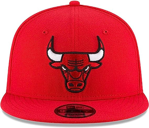 Men's Chicago Bulls New Era Black Black & White Logo 9FIFTY
