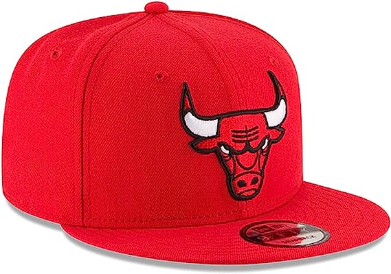 Men's Chicago Bulls New Era Black Black & White Logo 9FIFTY