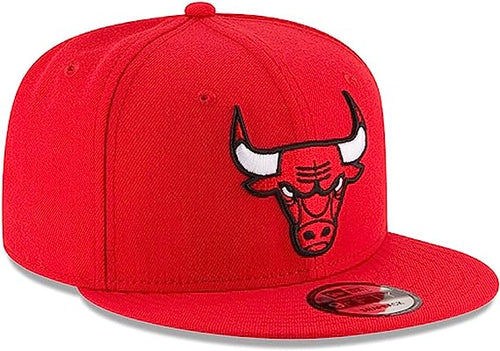 Men's Chicago Bulls New Era Black Black & White Logo 9FIFTY