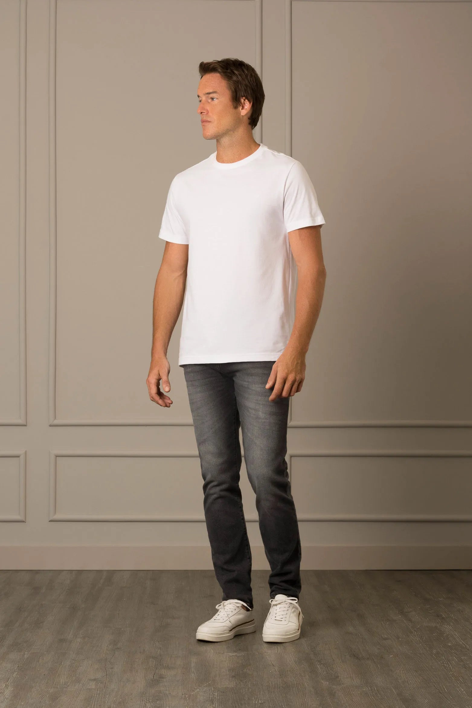 1033203 Camiseta perú cuello redondo para hombre basica jersey