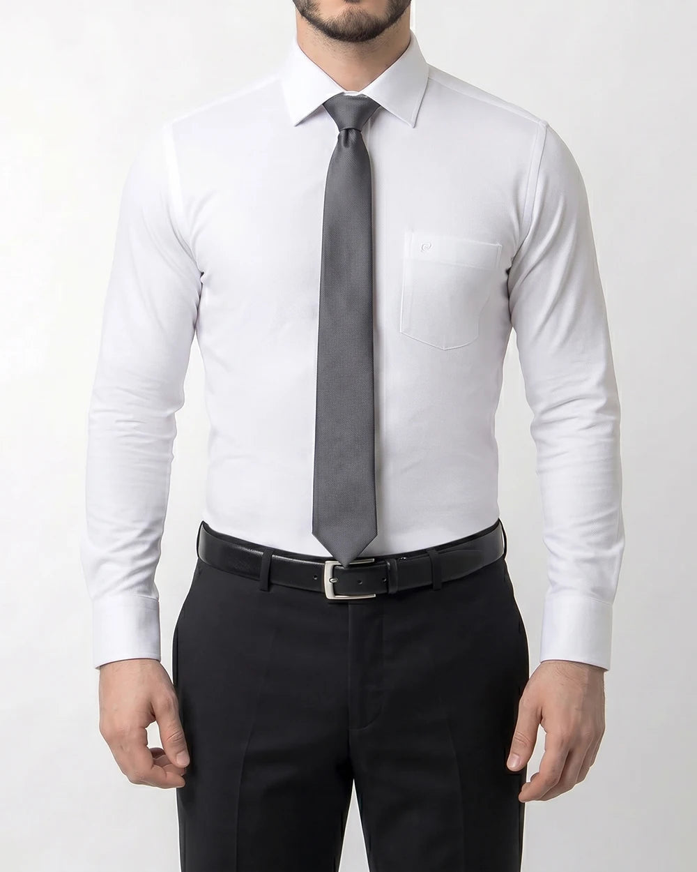 PY-0132001 Premium bambú stretch signature piqué blanco