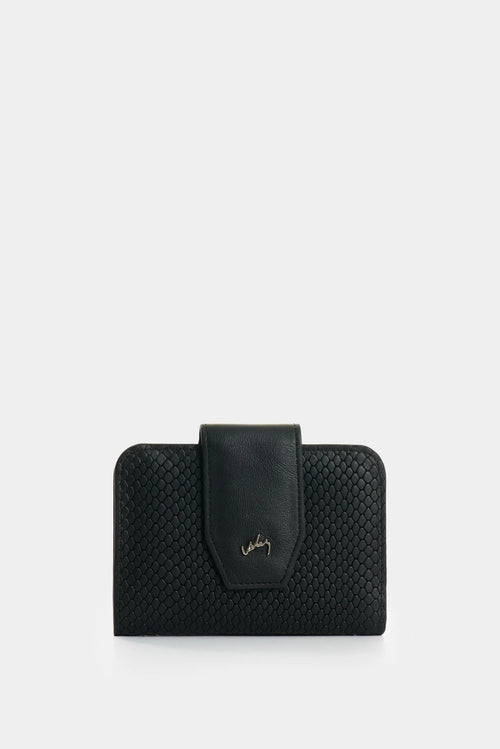 1039071 Billetera de cuero grabado para mujer Hiedra