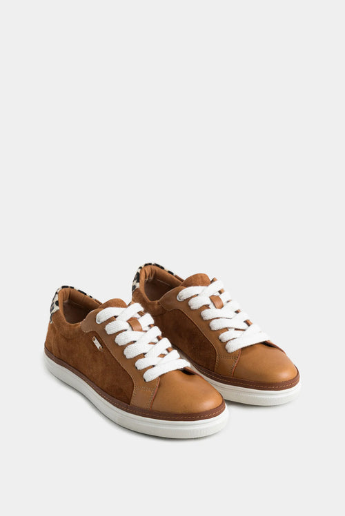 1036217 Sneakers dannan 3.0 de gamuza y cuero para mujer print