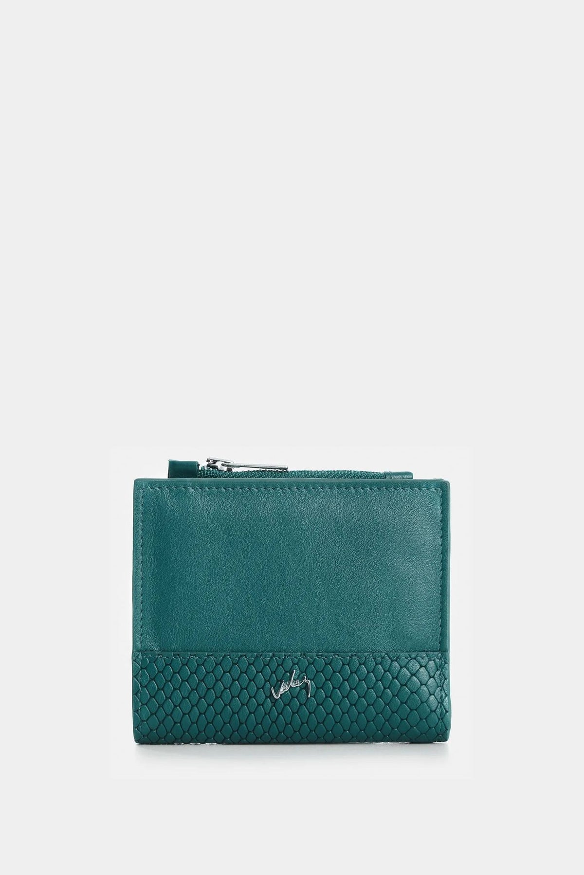 BILLETERA DE CUERO GRABADO PARA MUJER GOLDEN