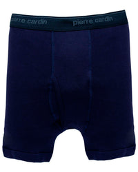 BOXER BRIEF AZUL ELÁSTICO NEGRO