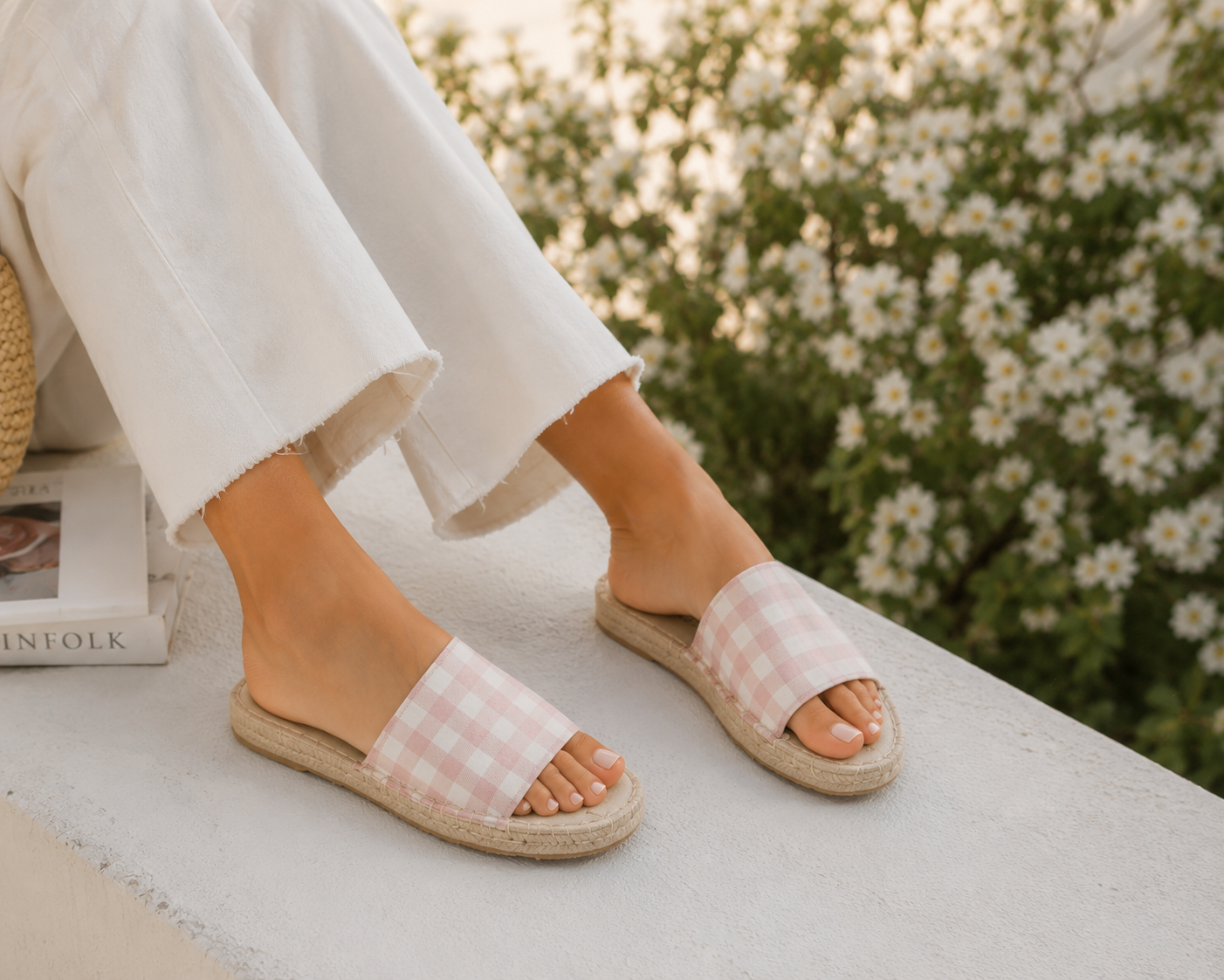 Amelia Beige Gingham