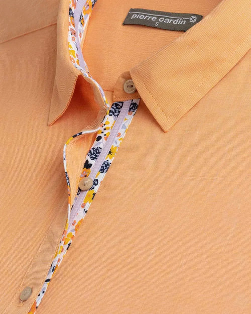 Blusa camisera estampada lila