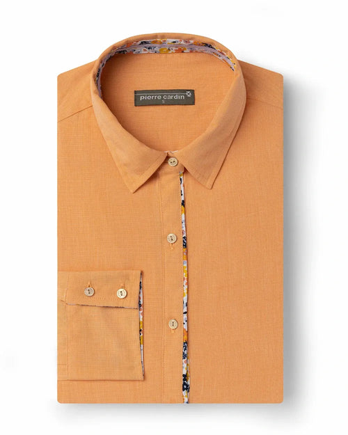 Blusa camisera estampada lila
