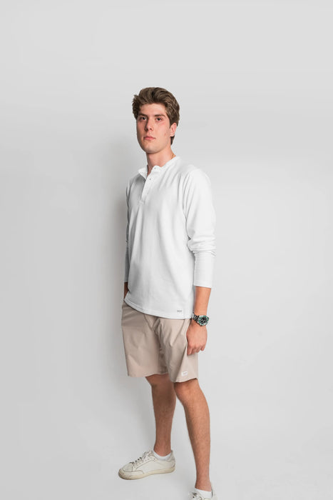 Henley Manga Larga
