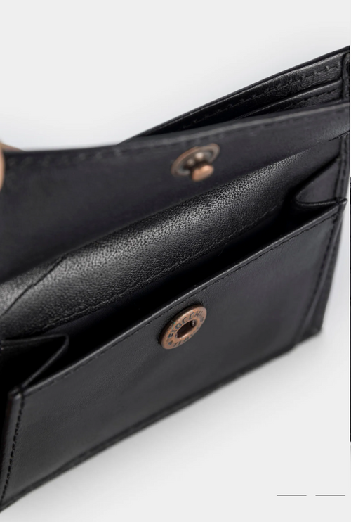 BILLETERA SALVAJE DE CUERO PARA HOMBRE MONEDERO INTERNO