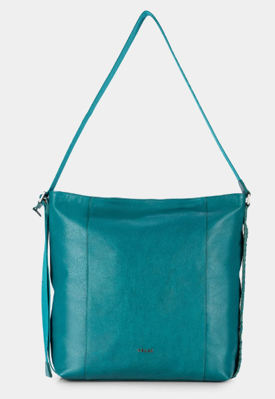 CARTERA VENUS DE CUERO PARA MUJER DETALLE TEJIDO EN LATERAL