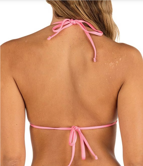 TOP DE BAÑO TRIANGULAR CON TIRANTES FINOS REVERSIBLE Y BASICO SÓLIDO