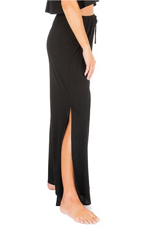 PANTALON DE BAÑO ACAMPANADOS CON ABERTURA LATERAL UNICOLOR HURLEY