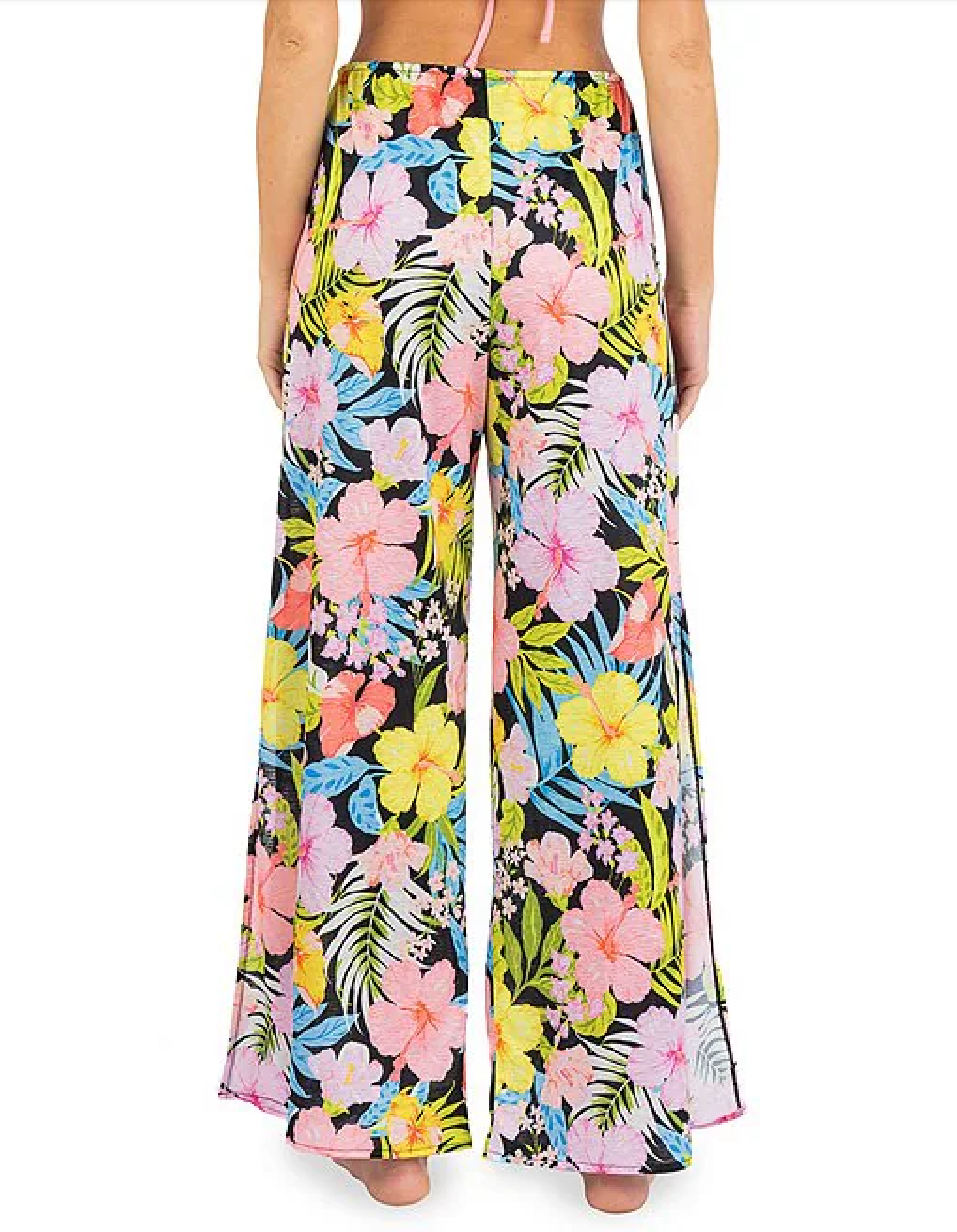 PANTALON DE BAÑO ACAMPANADOS CON ABERTURA LATERAL UNICOLOR HURLEY